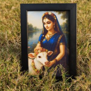 Shri Radha Rani Divine Photo Frame – Spiritual Wall Decor for Home