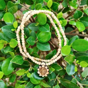 Shri Radha Naam Flower Tulsi Mala